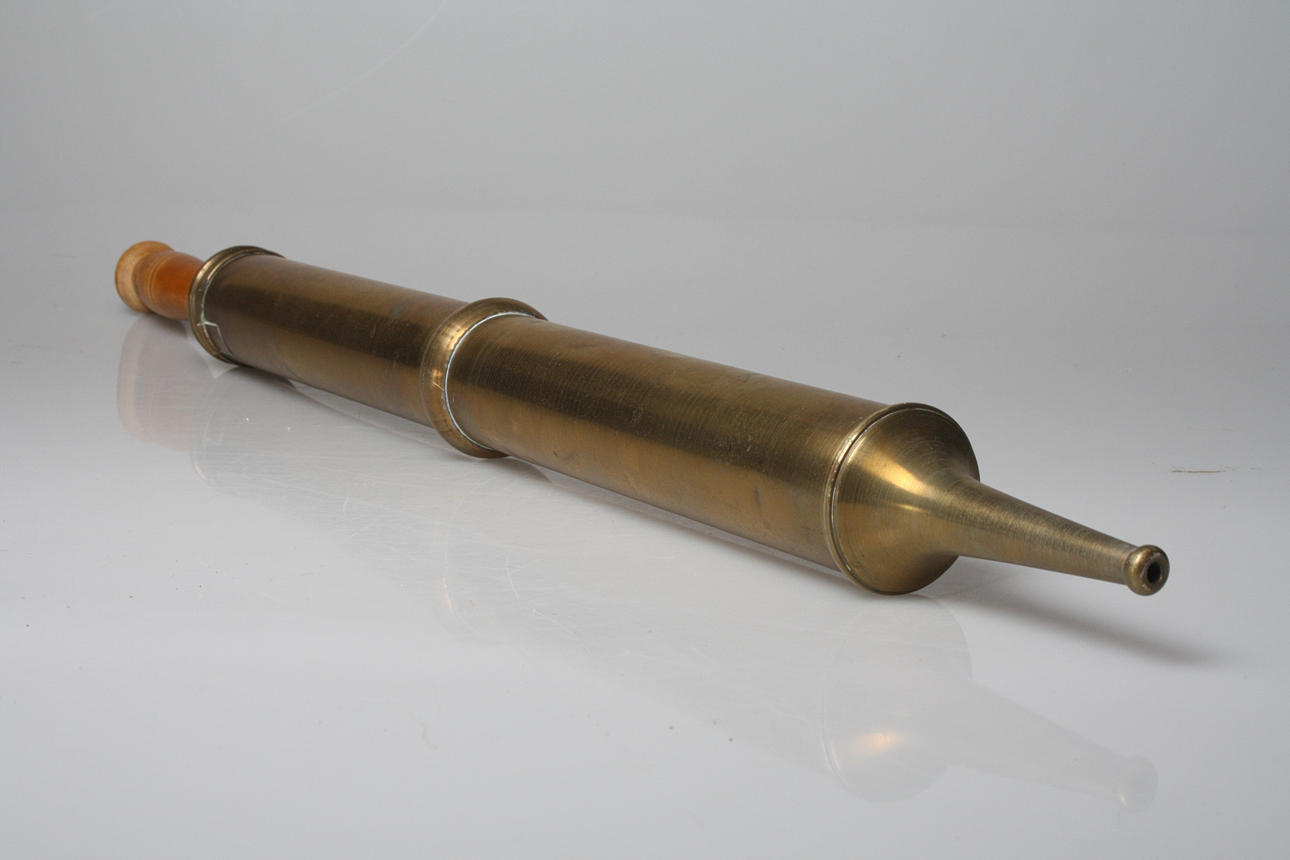 BRANDSPRUTA, mässing, 1800-tal.