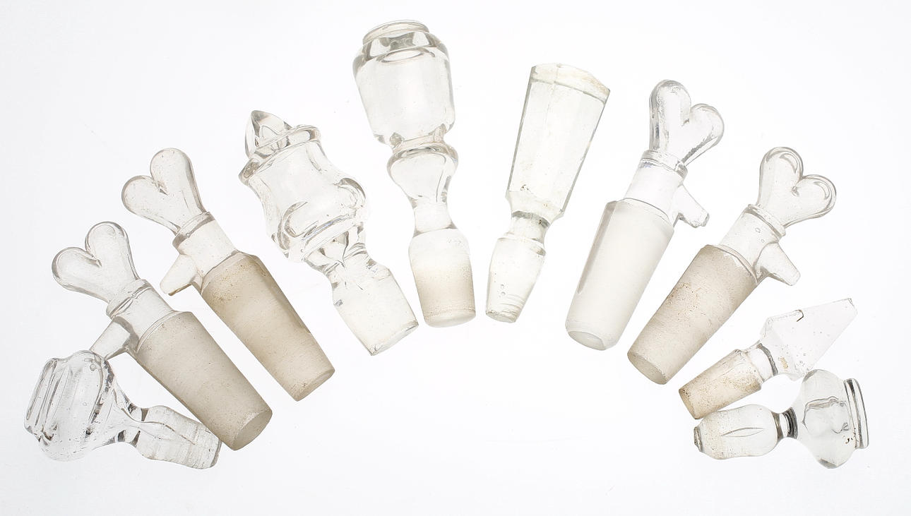 PARTI PROPPAR, 28 st, glas, 1800/1900-tal.