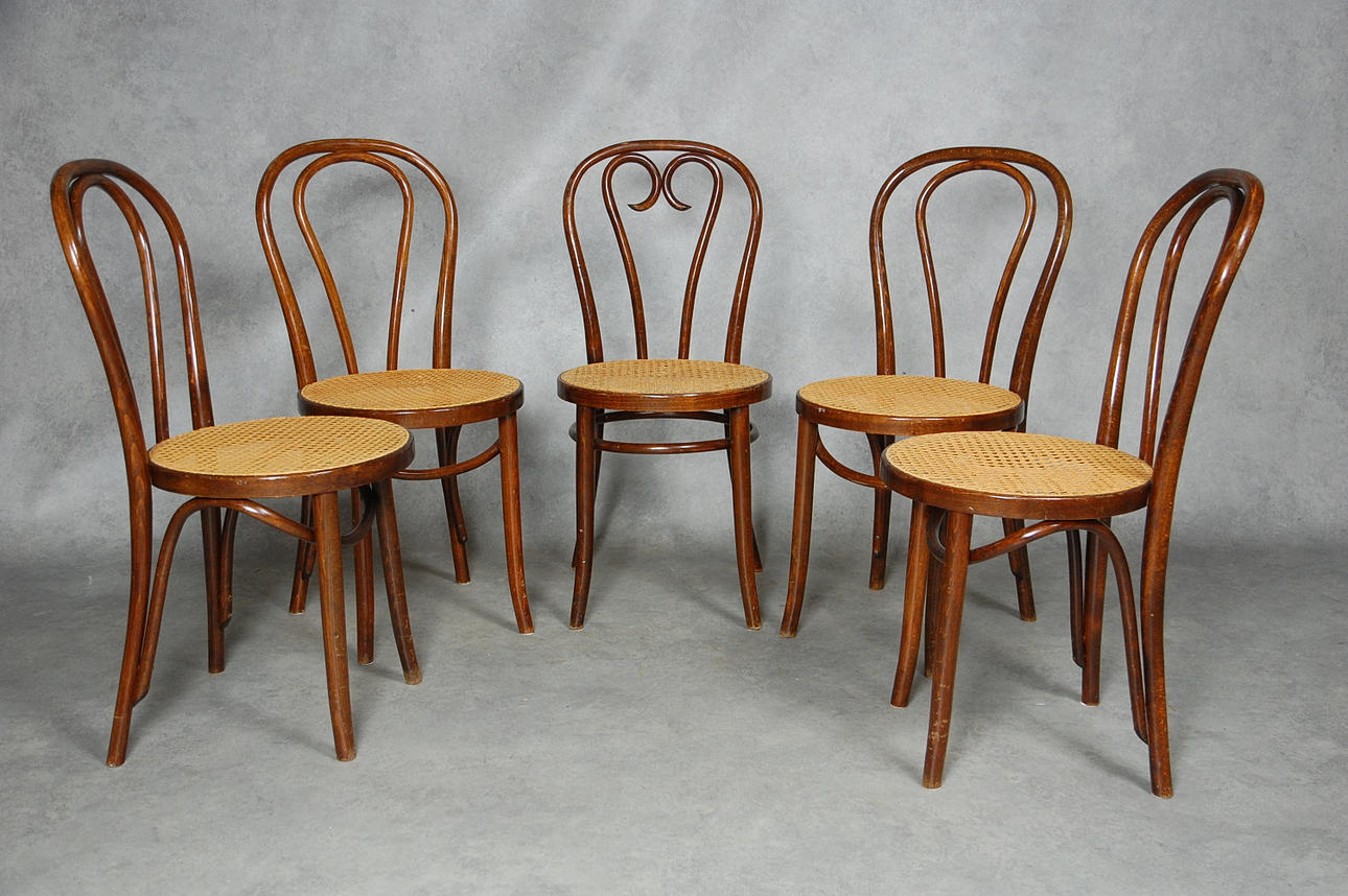 STOLAR, 5 st,(4+1) Thonet stil, 1900 tal.