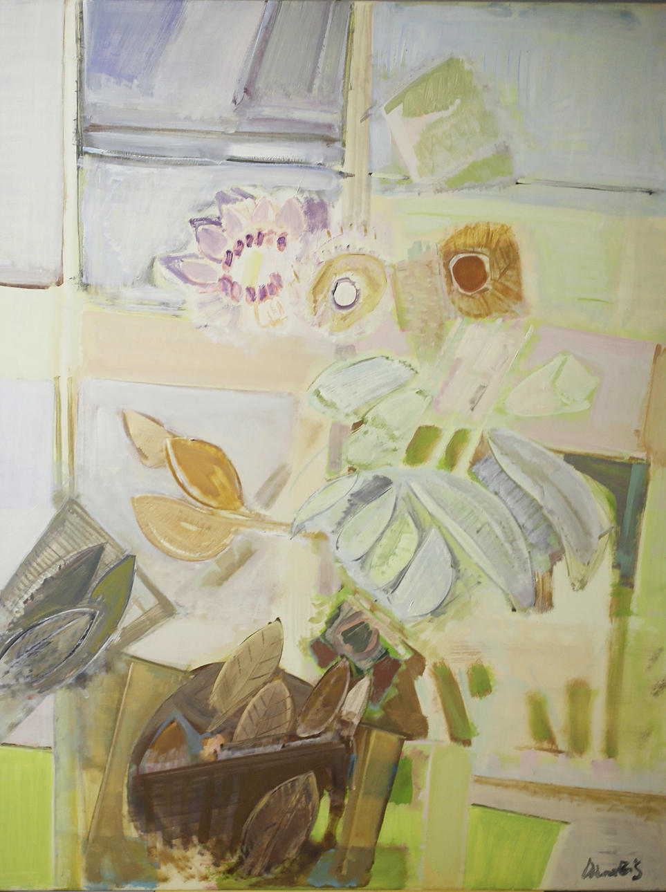 BRUNO MERBITZ, PROF. (1918 BERLIN 1997). stilleben av blommor.