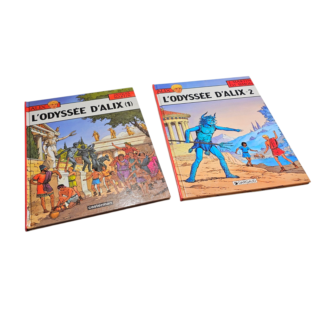 2 “L'odyssée D'Alix-1 and 2" comics.