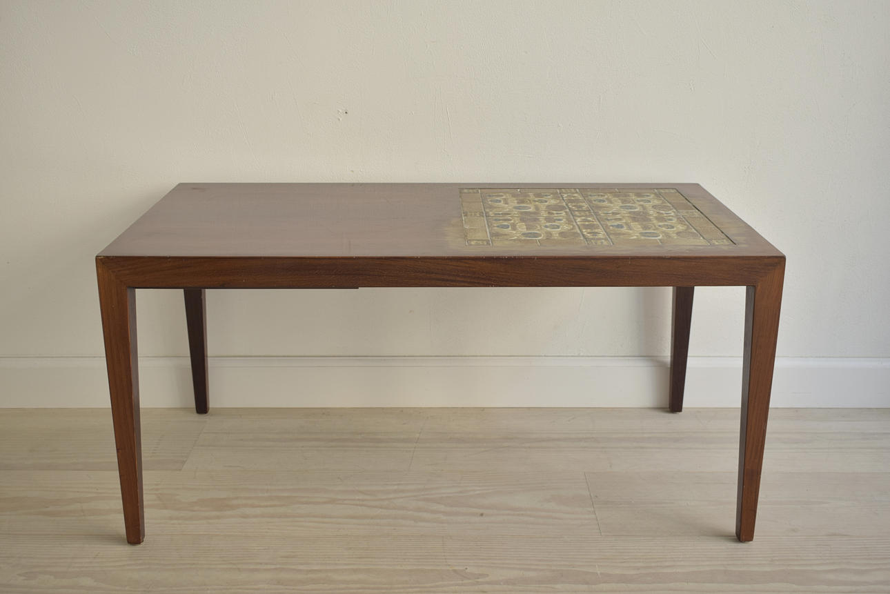 ROYAL COPENHAGEN SOFFBORD I PALISANDERTRÄ, 1900-TAL.