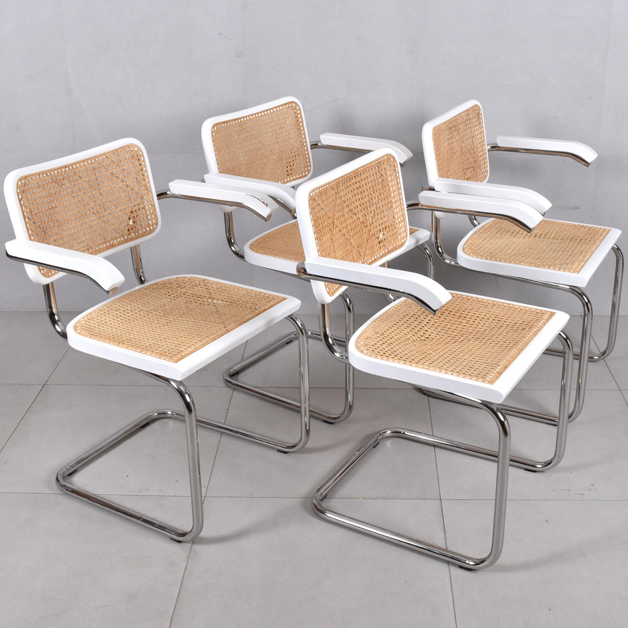 ARMCHAIRS, 4 pcs, Bauhaus model.