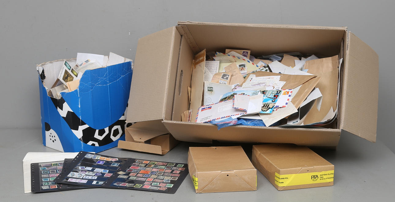 FRIMÄRKEN, BREV, TILLBEHÖR.