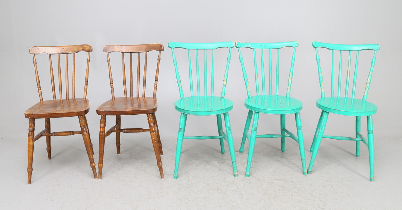 PINNSTOLAR, 5 st, 1900-tal.