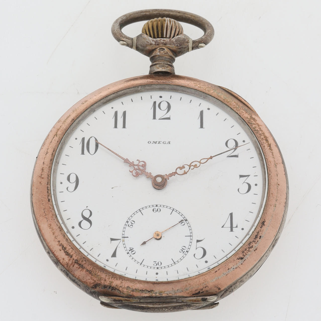 OMEGA, pocket watch, silver.