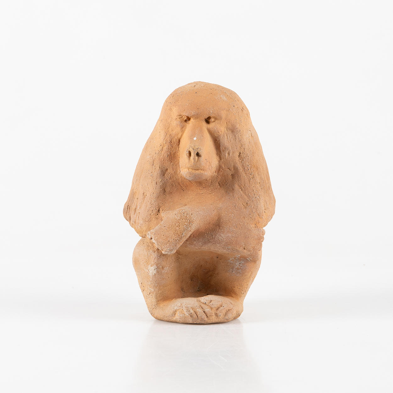 ÅKE HOLM (1900-1980). Babian, terracotta, signed.