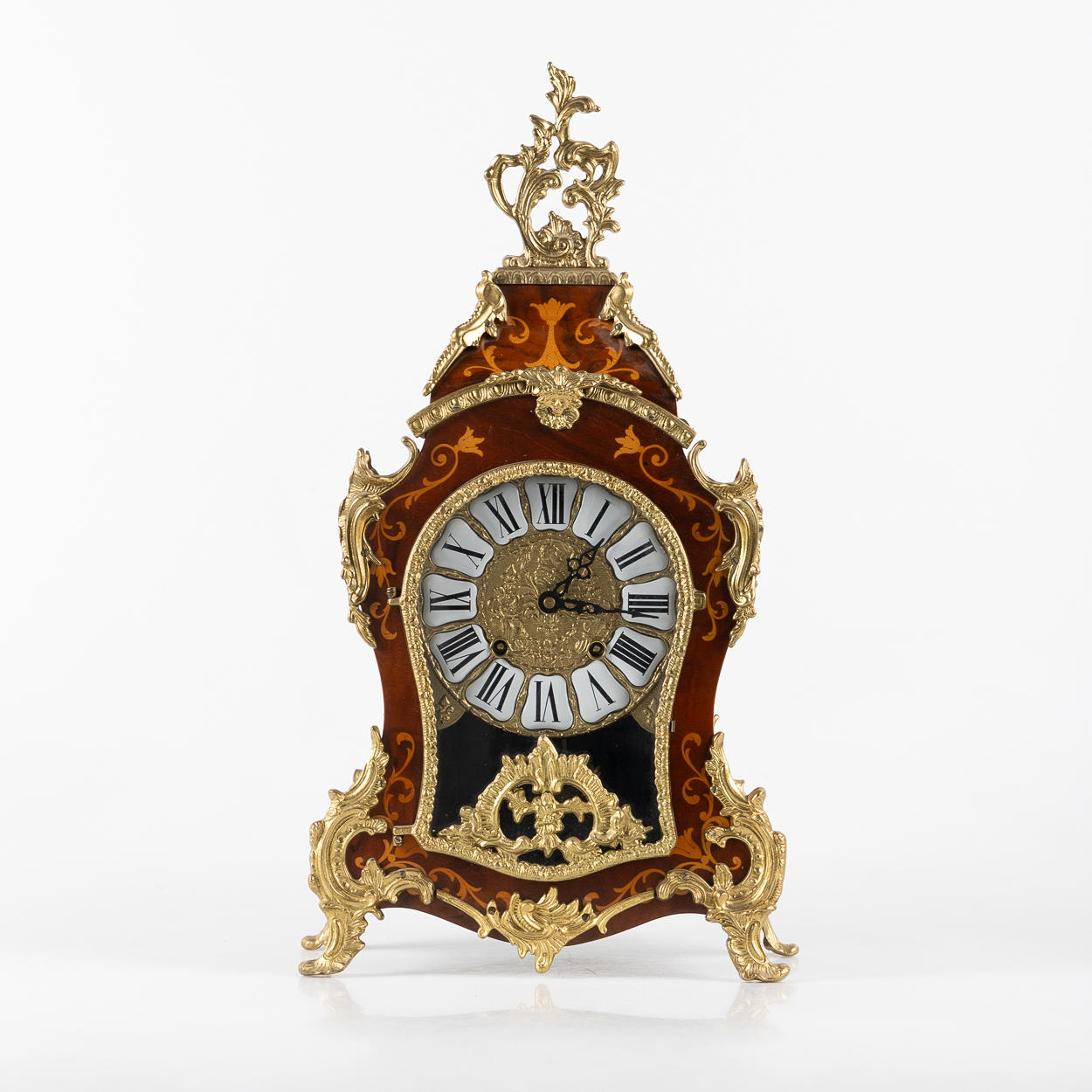 A 20th century Boulle style table clock.