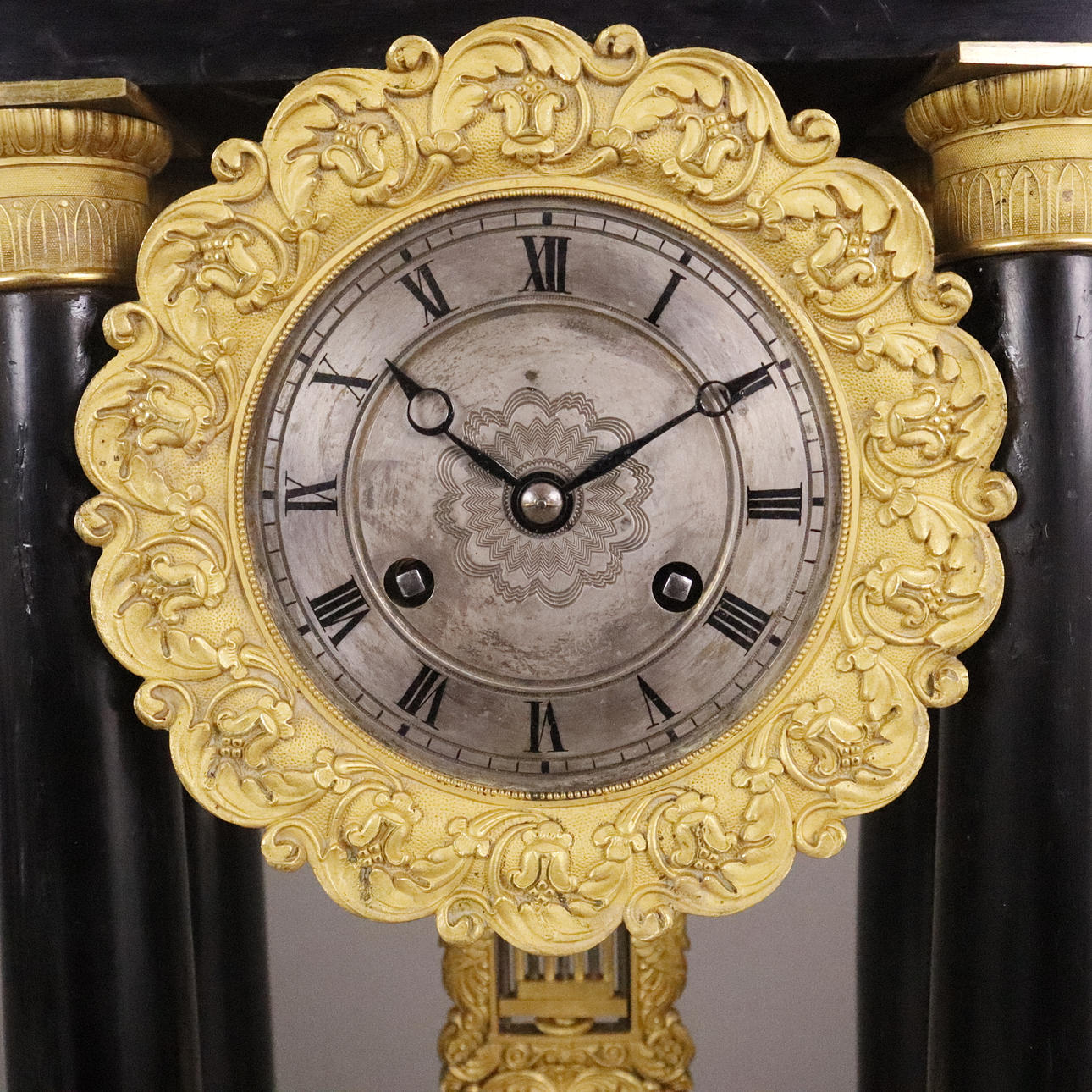 COLUMN CLOCK (portal clock) - France, 2. 1st half of the 19th century ...