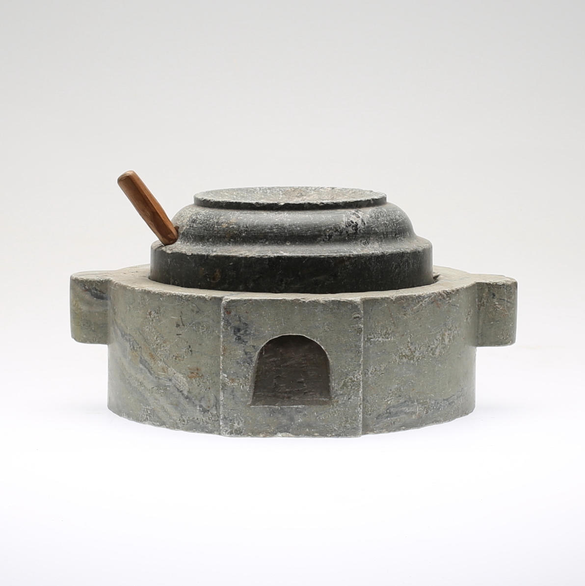 MORTEL/HANDKVARN, kolmårdsmarmor, 1800-/1900-tal.