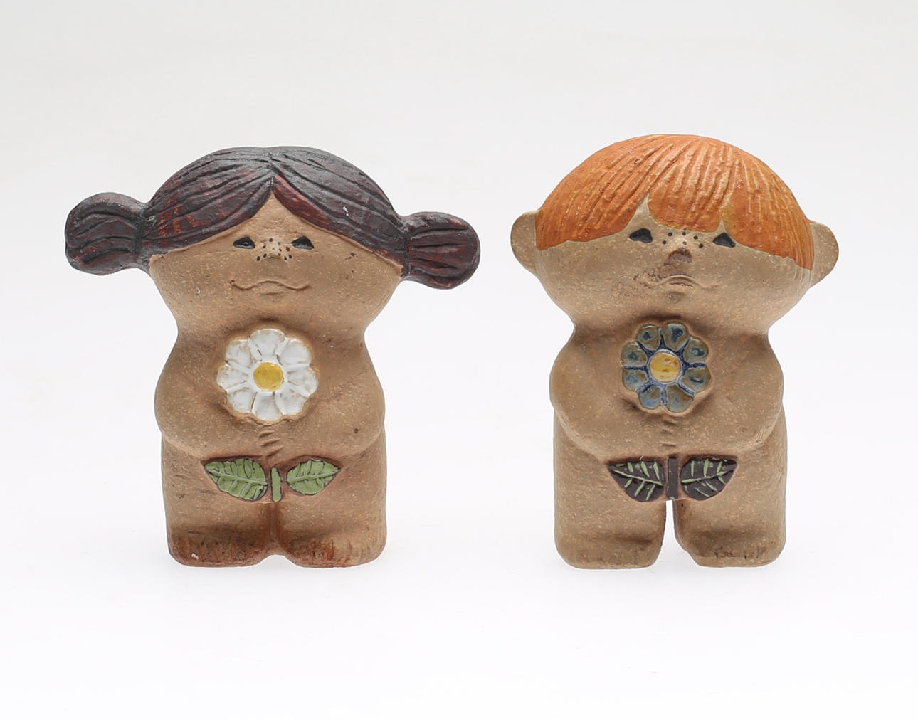 FIGURINER, 2 st, "Adam" & "Eva", Lisa Larson, Gustavsberg.