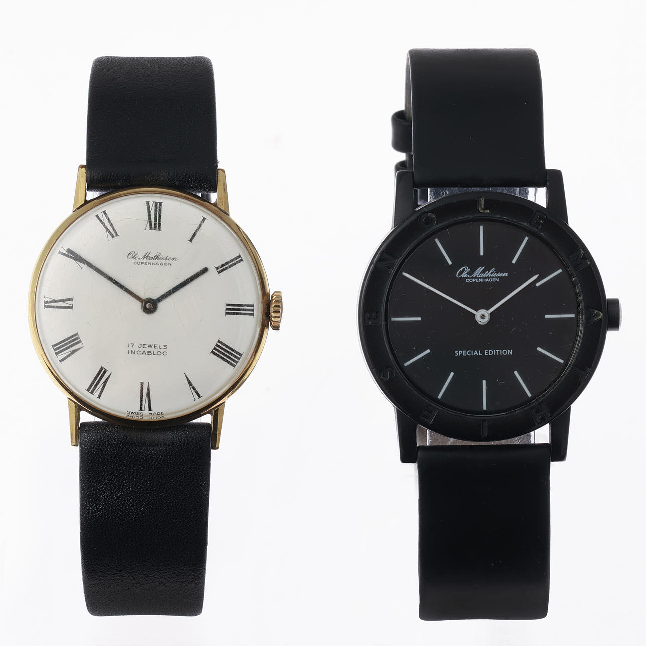 OLE MATHIESEN. Classic unisex wristwatch, designed in 1962 and