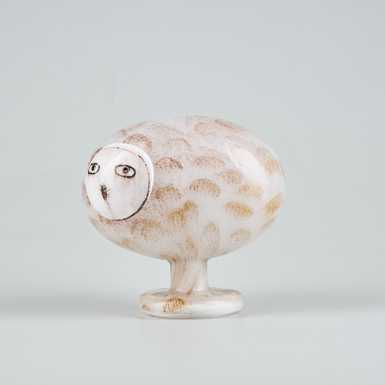 OIVA TOIKKA. GLASS BIRD. “Lapland owl”, 1984-85. Glass - Art glass