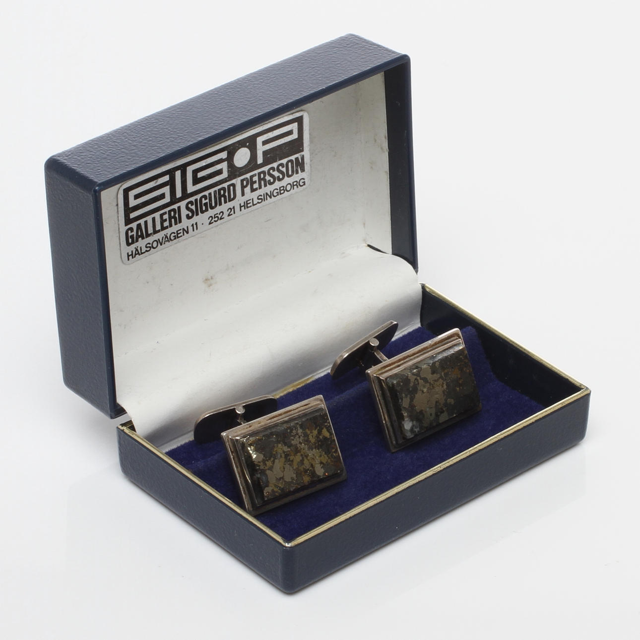 MANSCHETTKNAPPAR 1 par, silver, Sigurd Persson, Stockholm, 1987.