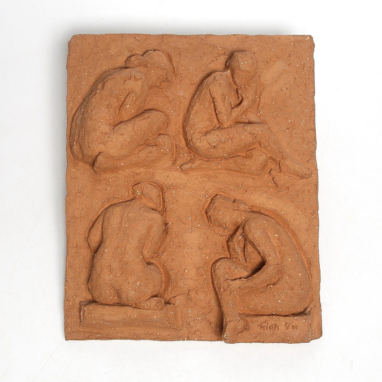 TORSTEN FRIDH. Väggrelief, terrakotta, numrerad 5/50, signerad.