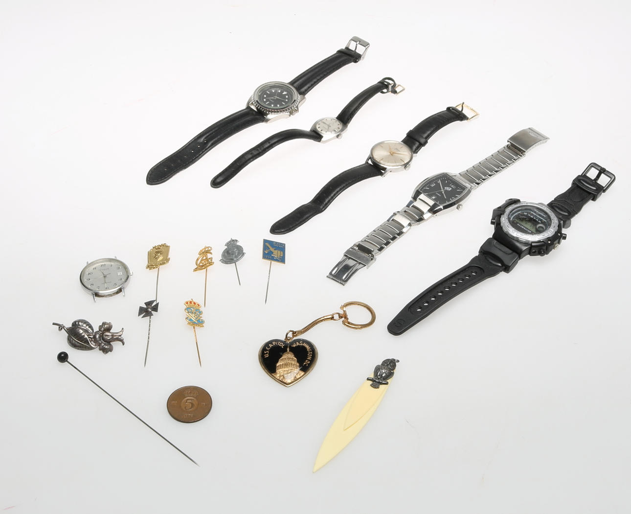 ARMBANDSUR, herr, quartz, 1900-tal.