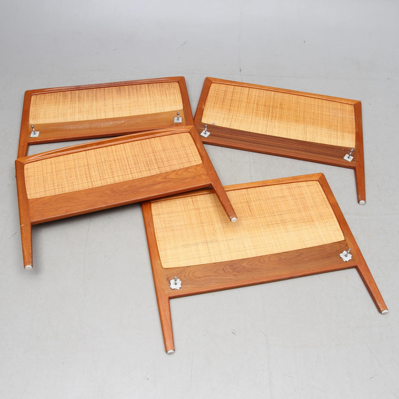 SÄNGGAVLAR, 1 par, teak, 1950/60-tal.