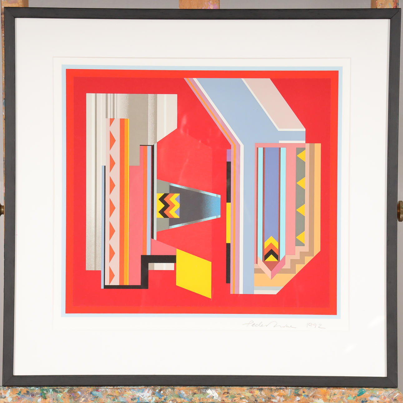 PEDER DUKE. LITHOGRAPHY signed.