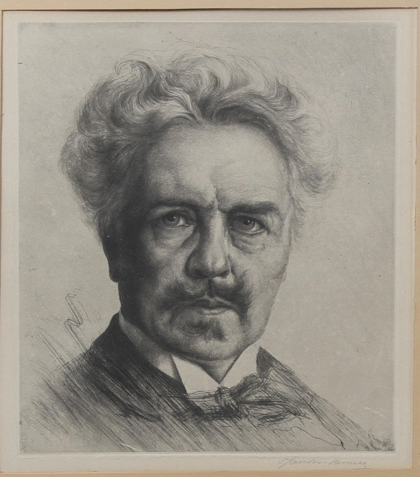 OTTO SANDER-HERWEG. Porträtt av AUGUST STRINDBERG.