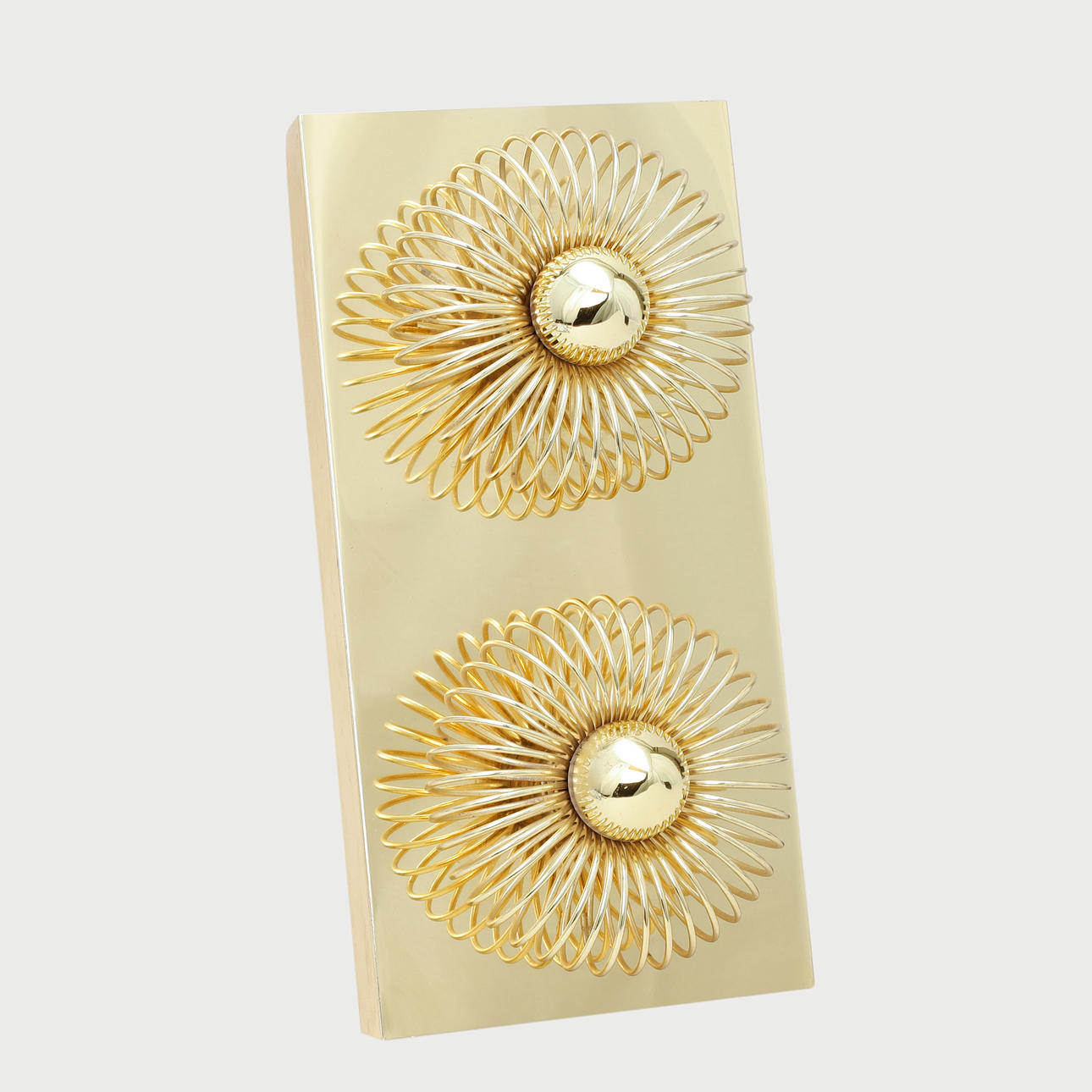ATTRIBUTED TO PHILIPPE ROGIER. Wall lamp, brass, for Luminox/Gallery ...