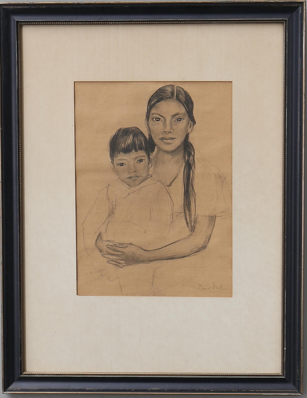 NILS VON DARDEL. teckning, signerad.