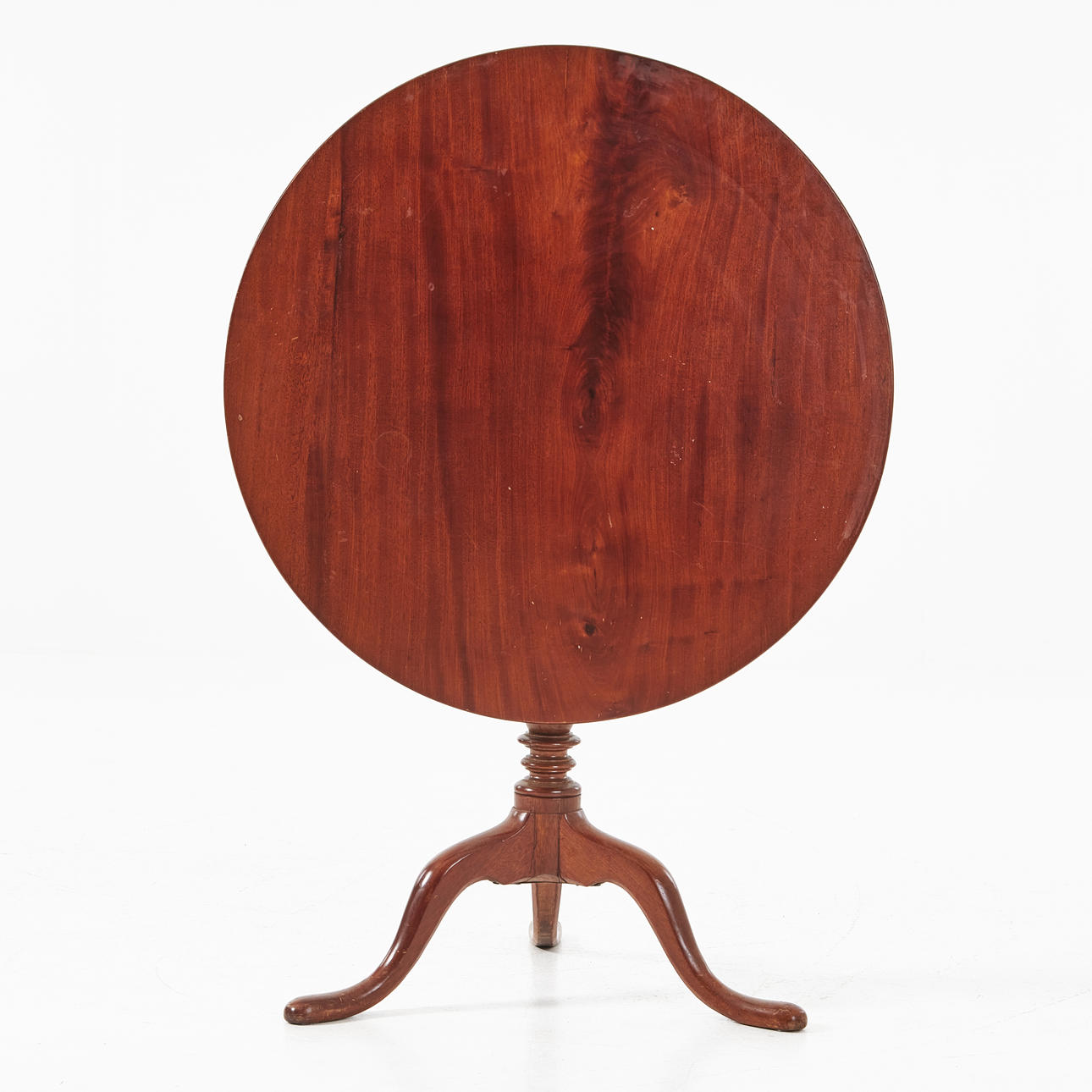 Mesa plegable de caoba, siglo XIX.