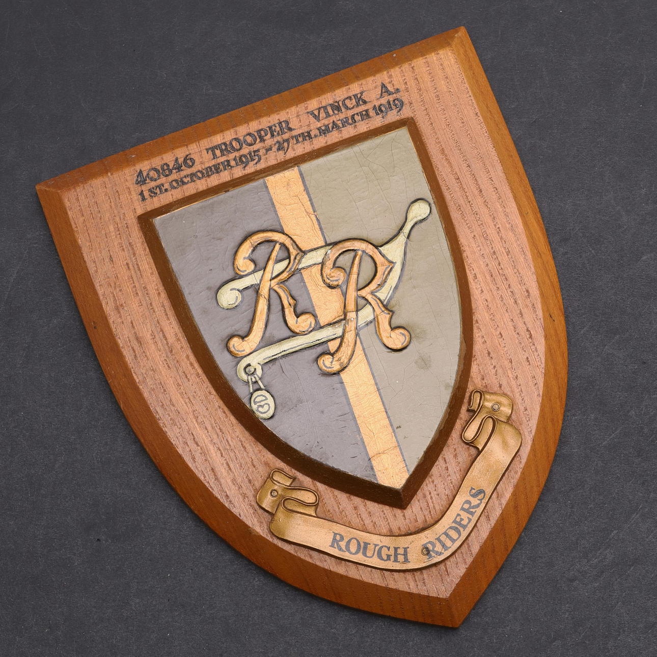 AN INTERESTING COLLECTION OF ROUGH RIDERS BADGES AND INSIGNIA. Weapons ...
