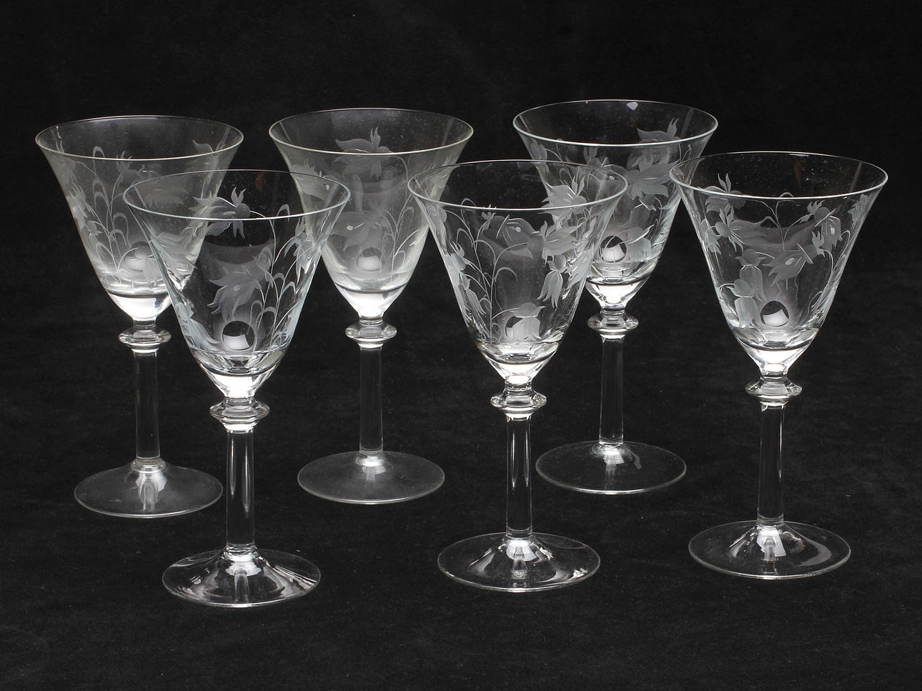 VINGLAS, 6 st, 1900-tal.