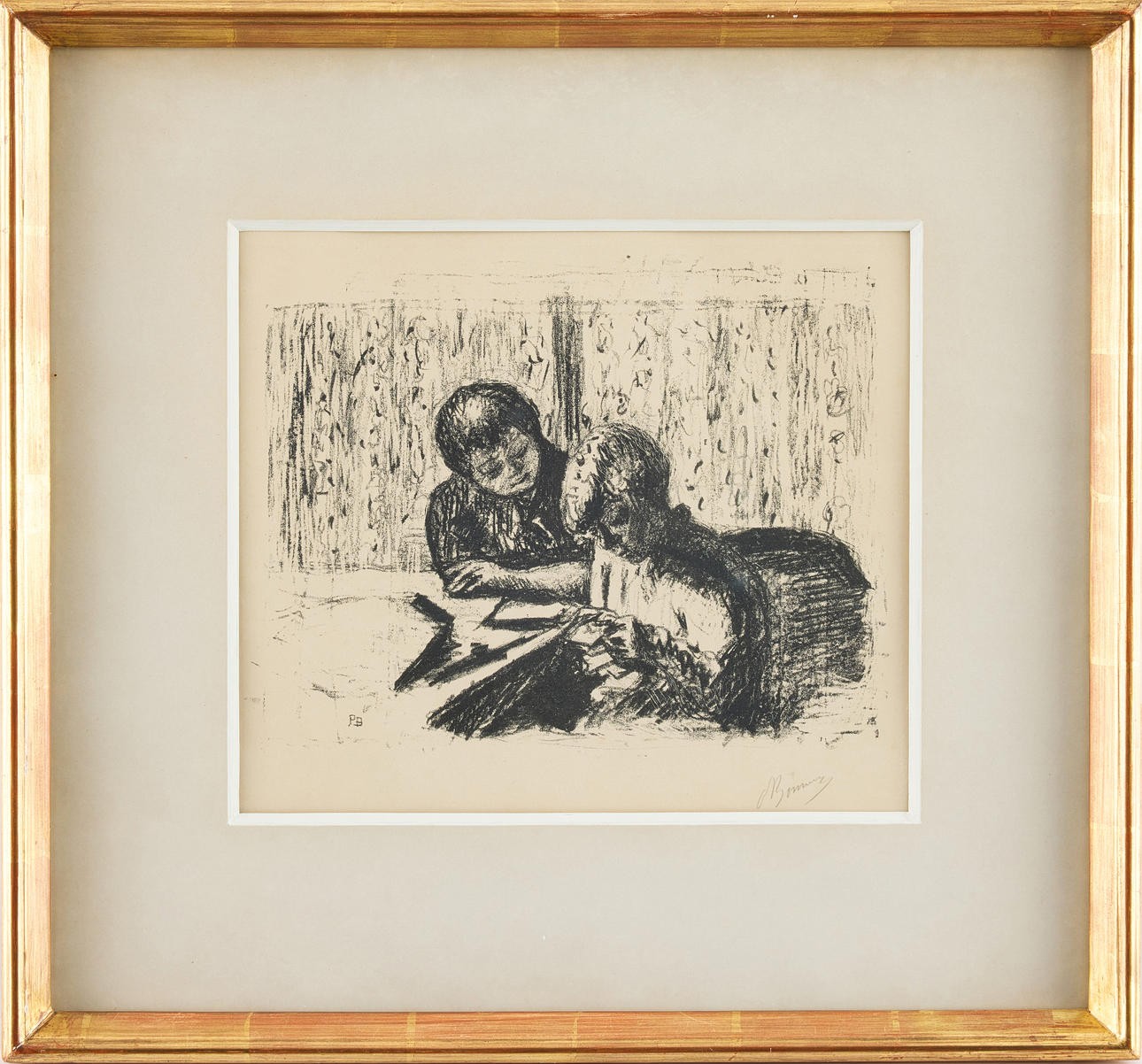 PIERRE BONNARD. "La Lettre".