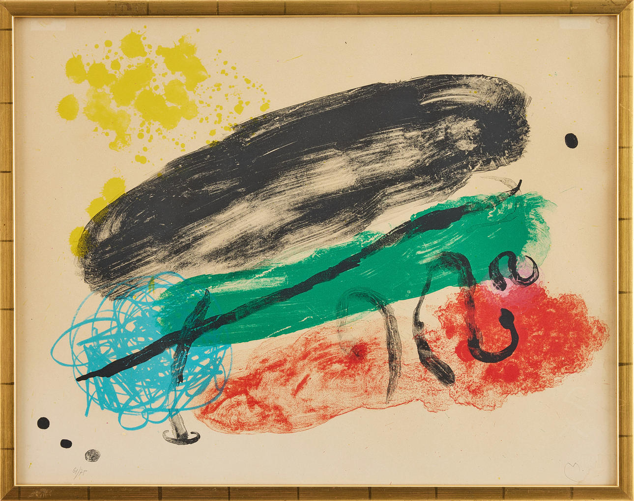 JOAN MIRÓ. «Álbum 19" (planche 16).