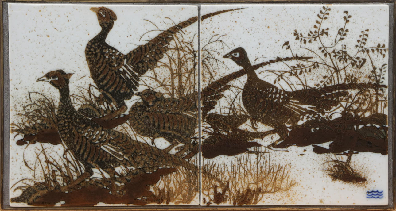 A Kunglig Dansk tiled wall mural.