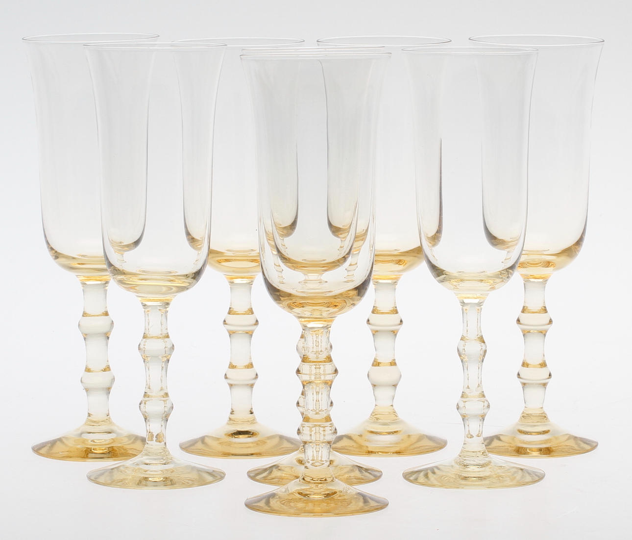 VINGLAS, 8 st, "Salut", Simon Gate, Orrefors.