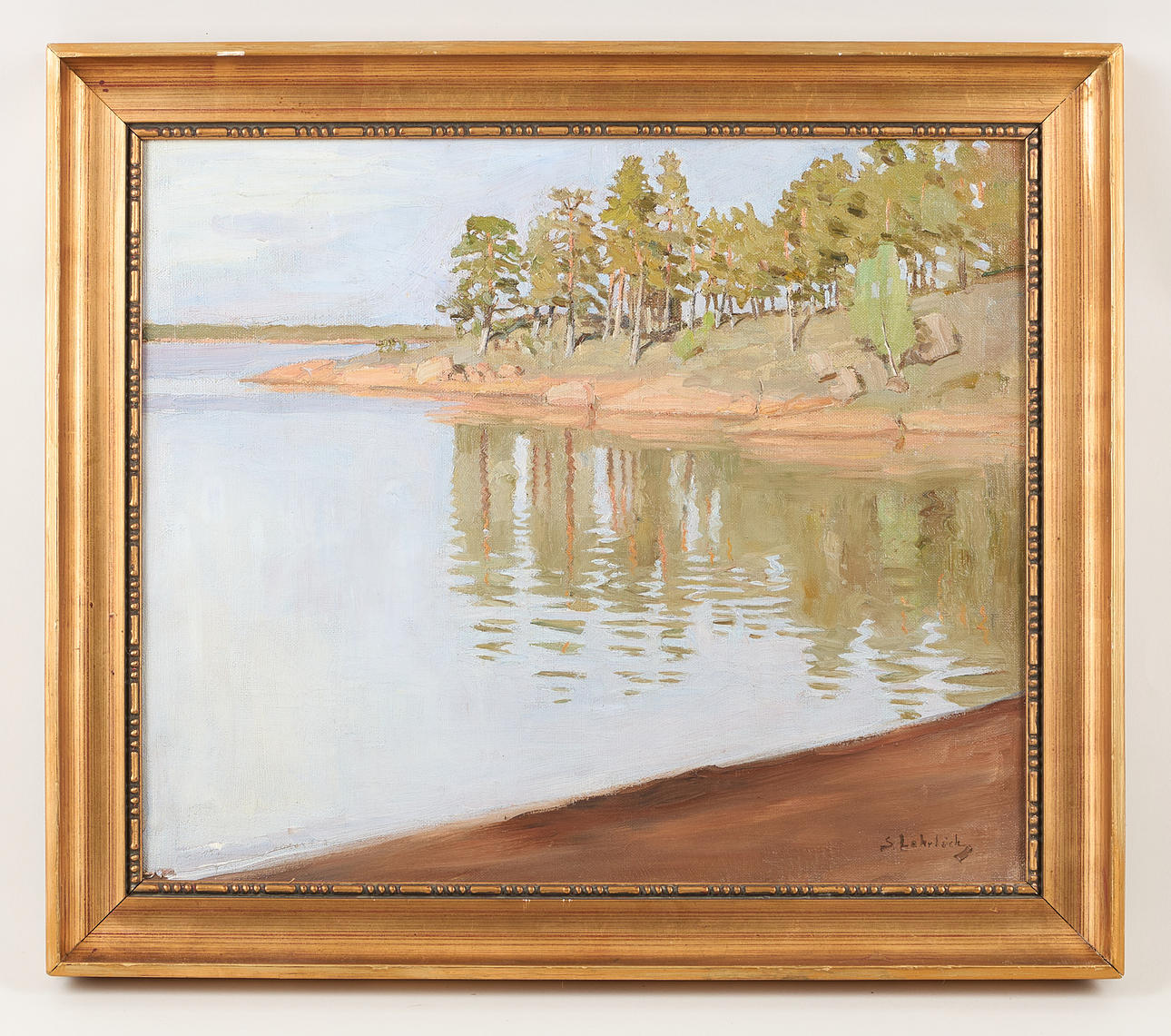 SIGRID LEHRBÄCK. Summer day, signed, oil on canvas.