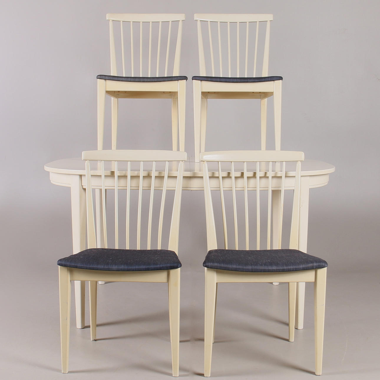 MATSALSMÖBEL, 5 delar, gustaviansk stil, Asko Möbler, 1900-tal.