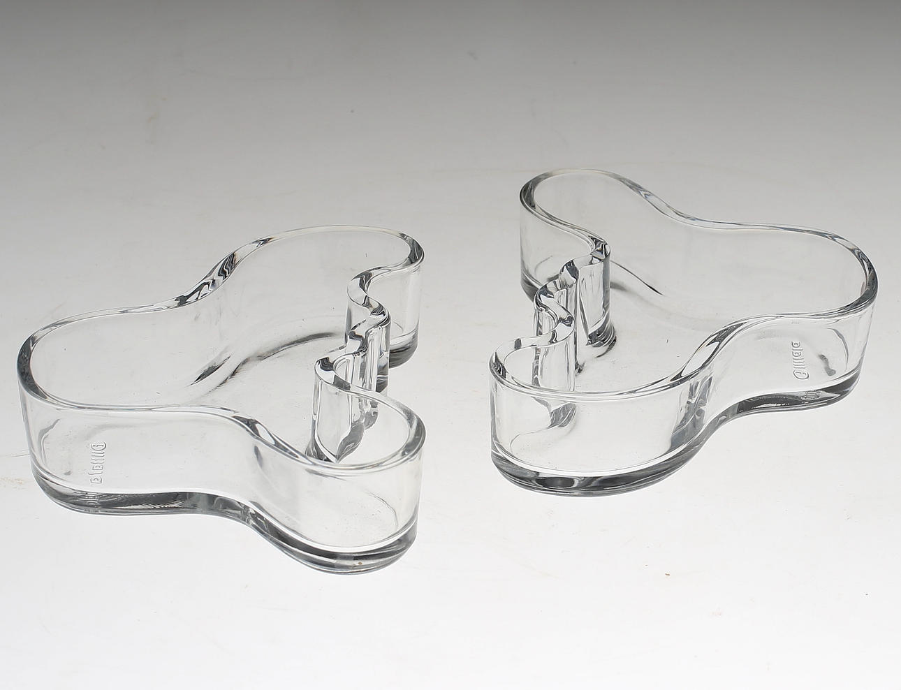 SKÅLAR, 2 st, glas, "Savoy", Alvar Aalto, Iittala.