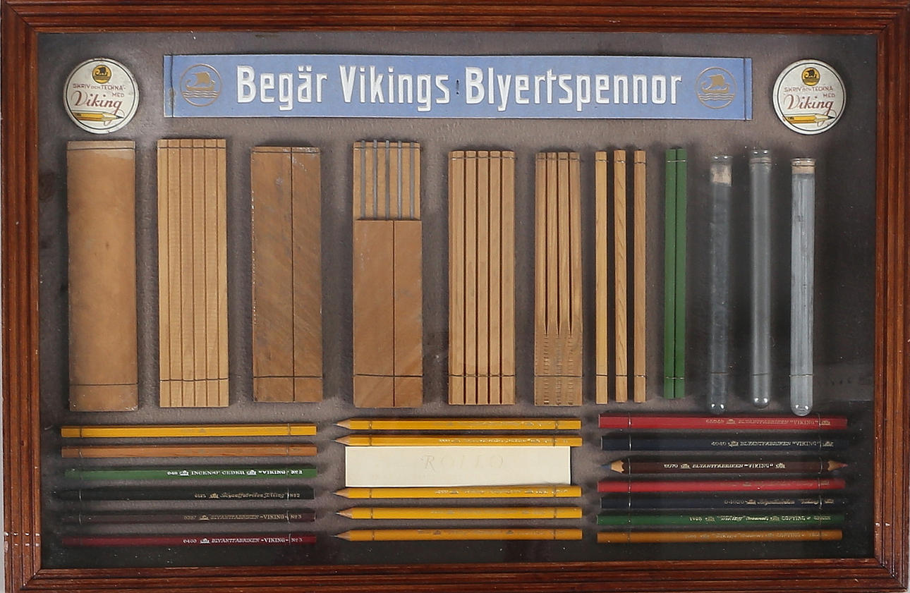 PENNSAMLING, i monter, "Viking", Blyantfabriken, 1900-tal.