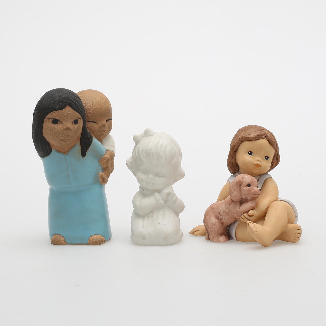 FIGURINER, 3 st, Lisa Larson Gustavsberg, Nina Marco Goebel.