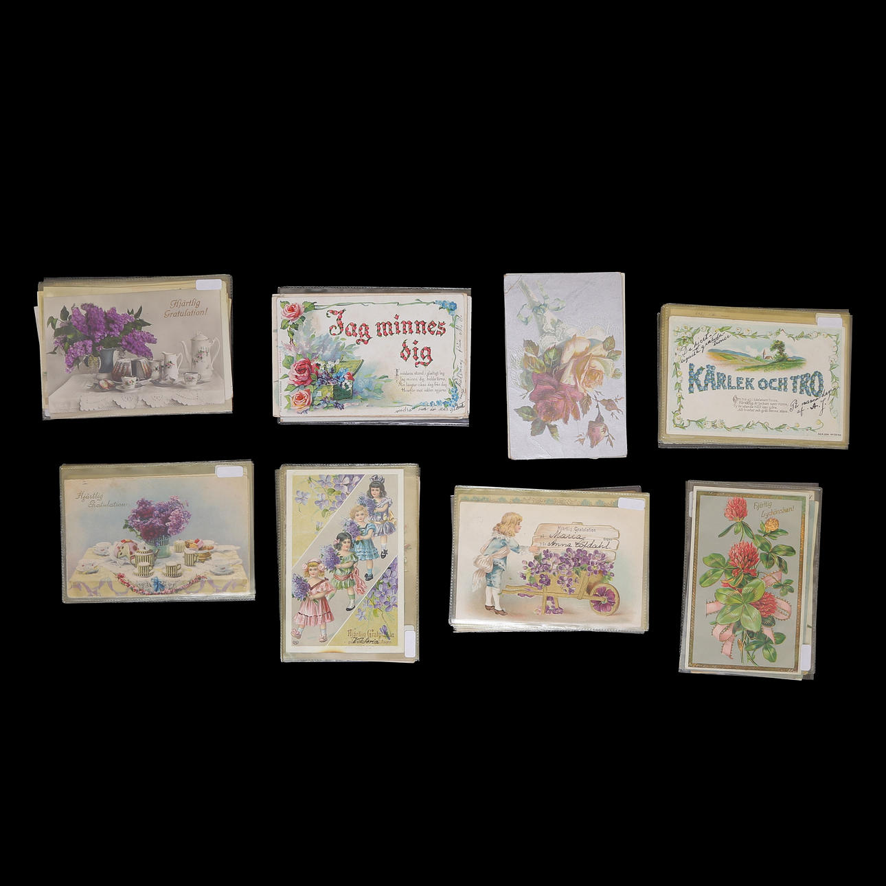 GREETING CARDS/POSTCARDS, ABOUT 130 PIECES.