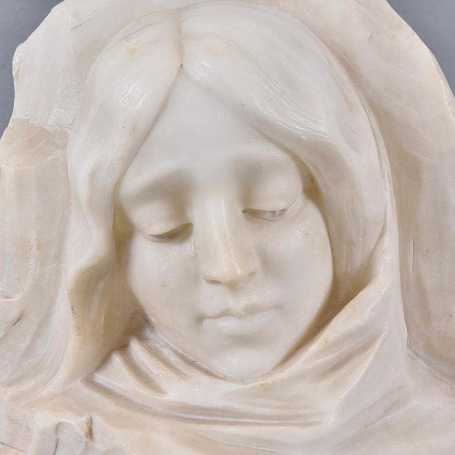 BUST, alabaster, Cipriani.