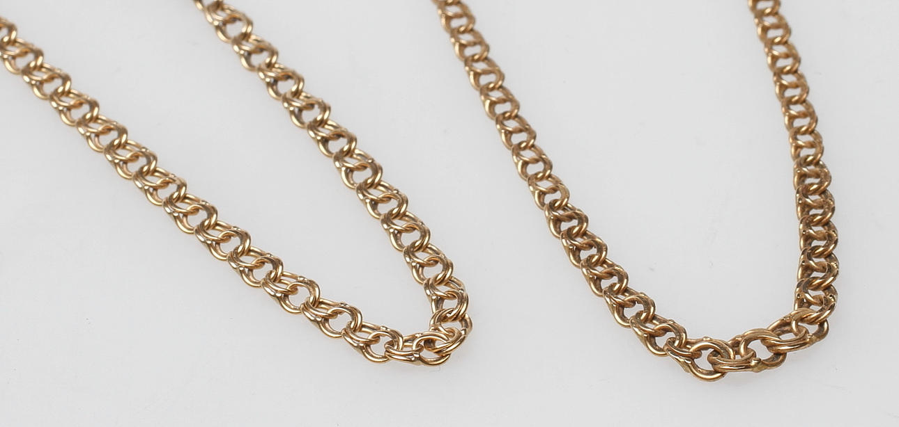 HALSBAND samt ARMBAND BISMARCK, 18k guld, vikt ca 9,7 gr.