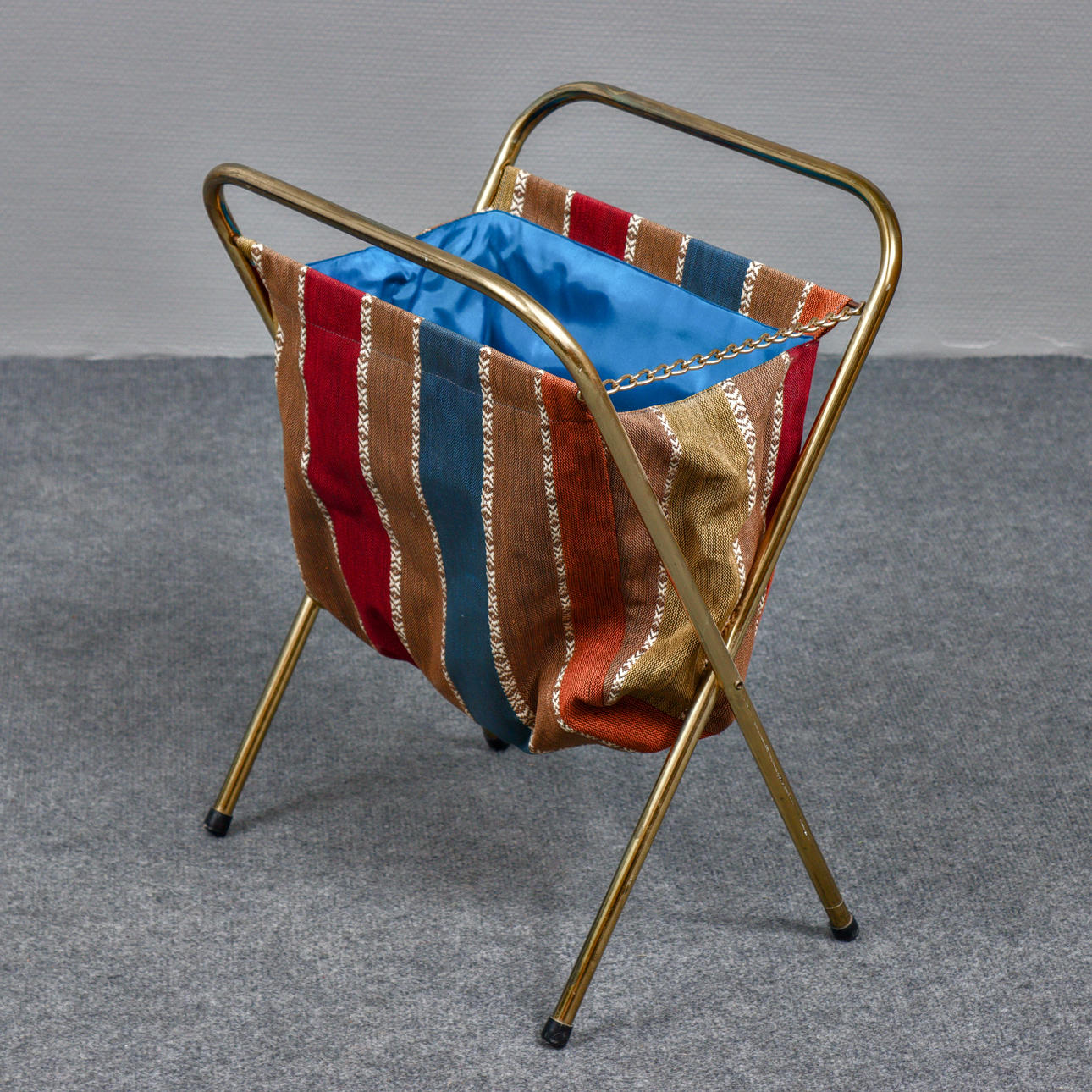 NEWSPAPER BASKET/YARN BASKET, 1960S/1970S.