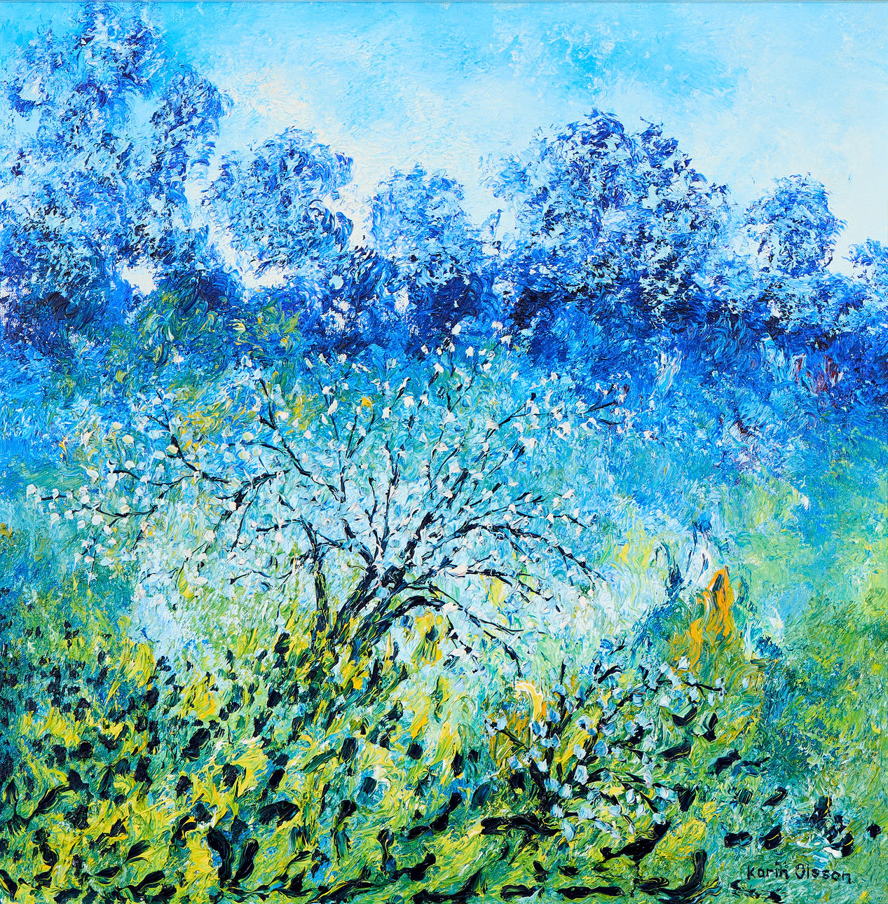 KARIN OLSSON. Blue landscape.