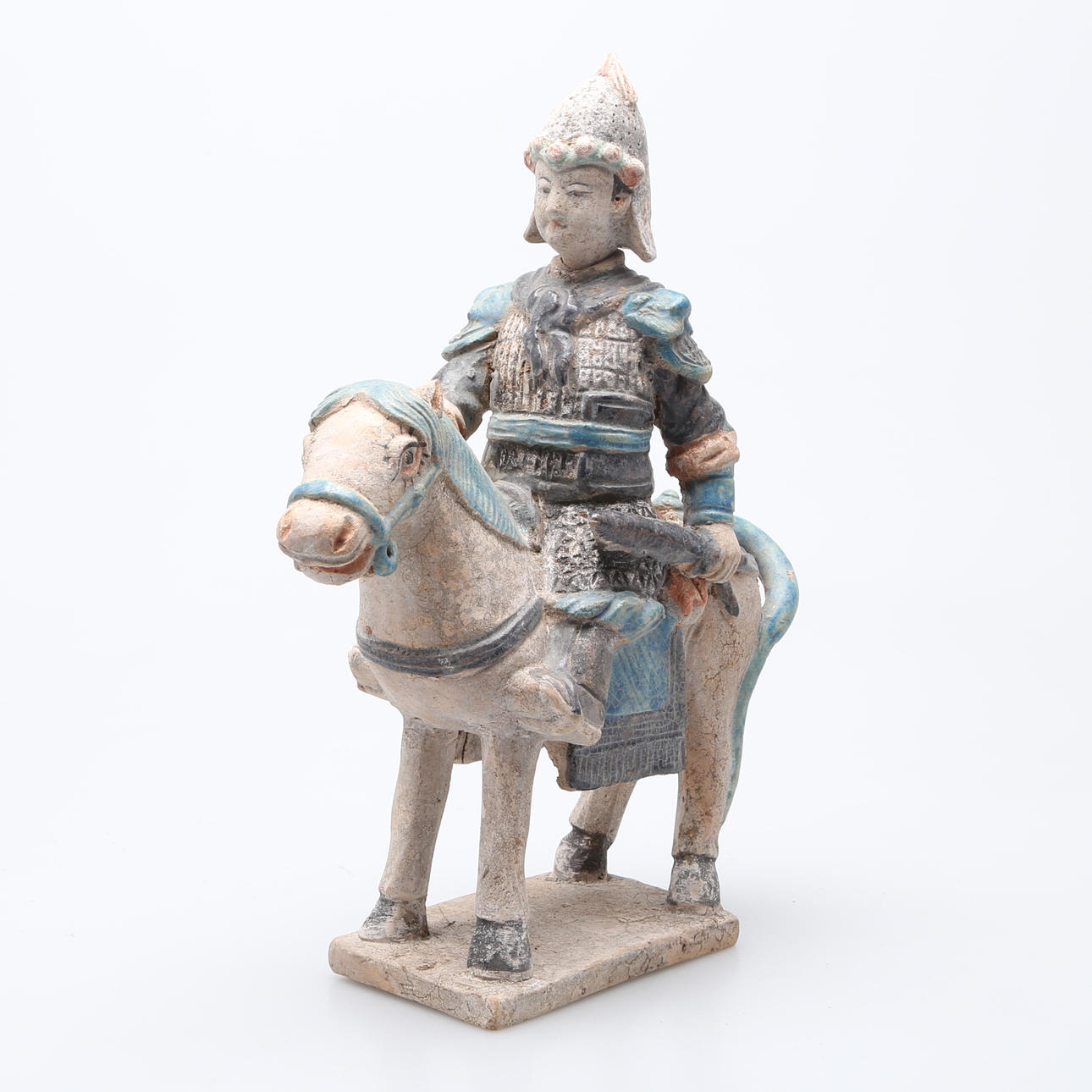 GRAVFIGUR i terracotta, sen Ming dynasti, (1368-1644), Kina.