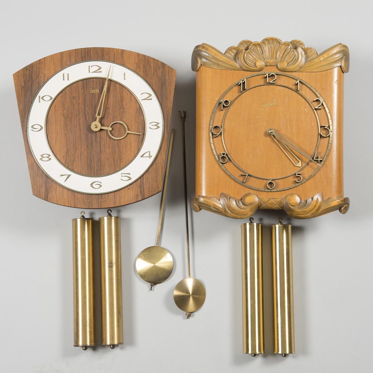 VÄGGUR, 2 stycken, Exacta samt Westerstrand.