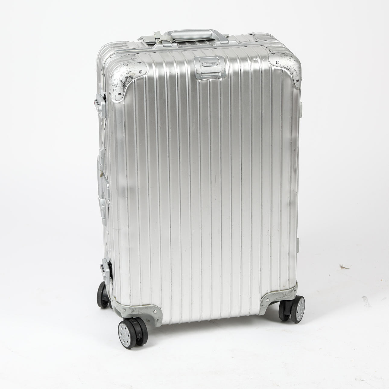 RIMOWA, suitcase, aluminum.