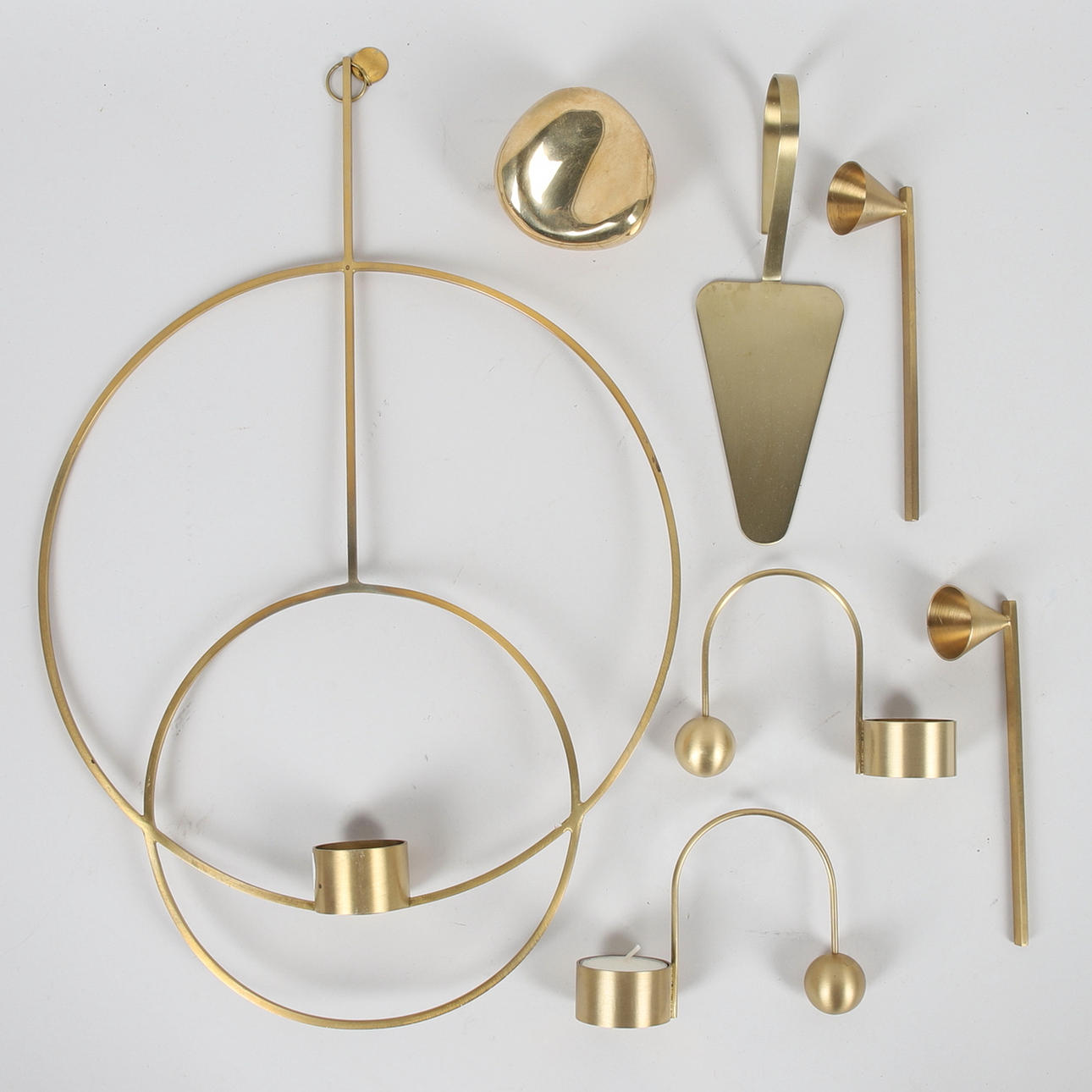 FERM LIVING, 7 Stück, inkl. Lichtlaternen, Messing.