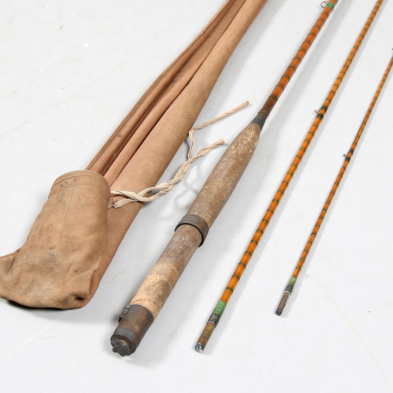 FLUGSPÖ, splitcane, W.H Hamlin, Cheltenham. 1900-talets mitt.