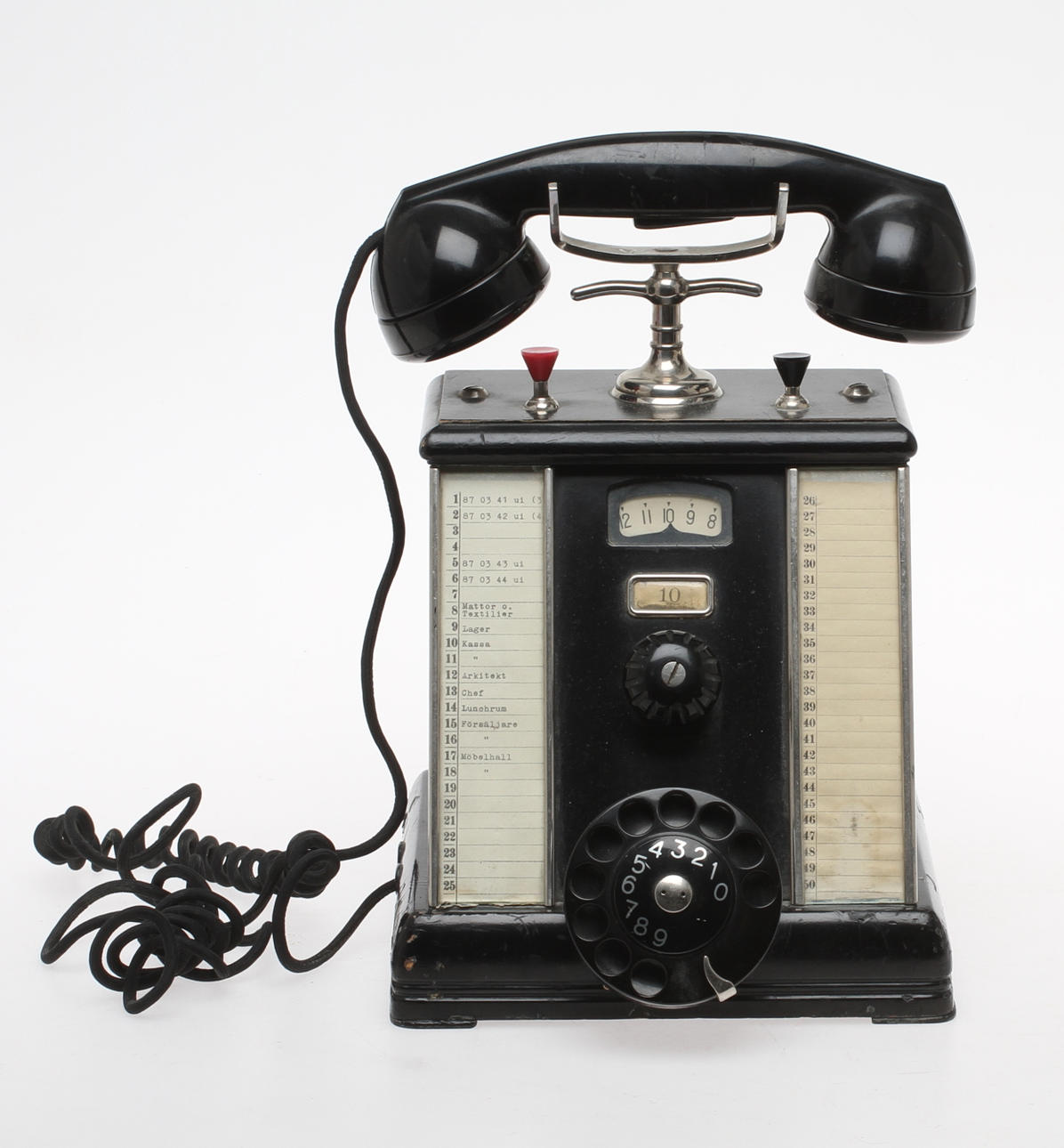 BORDSTELEFON, 1900-talets första hälft.