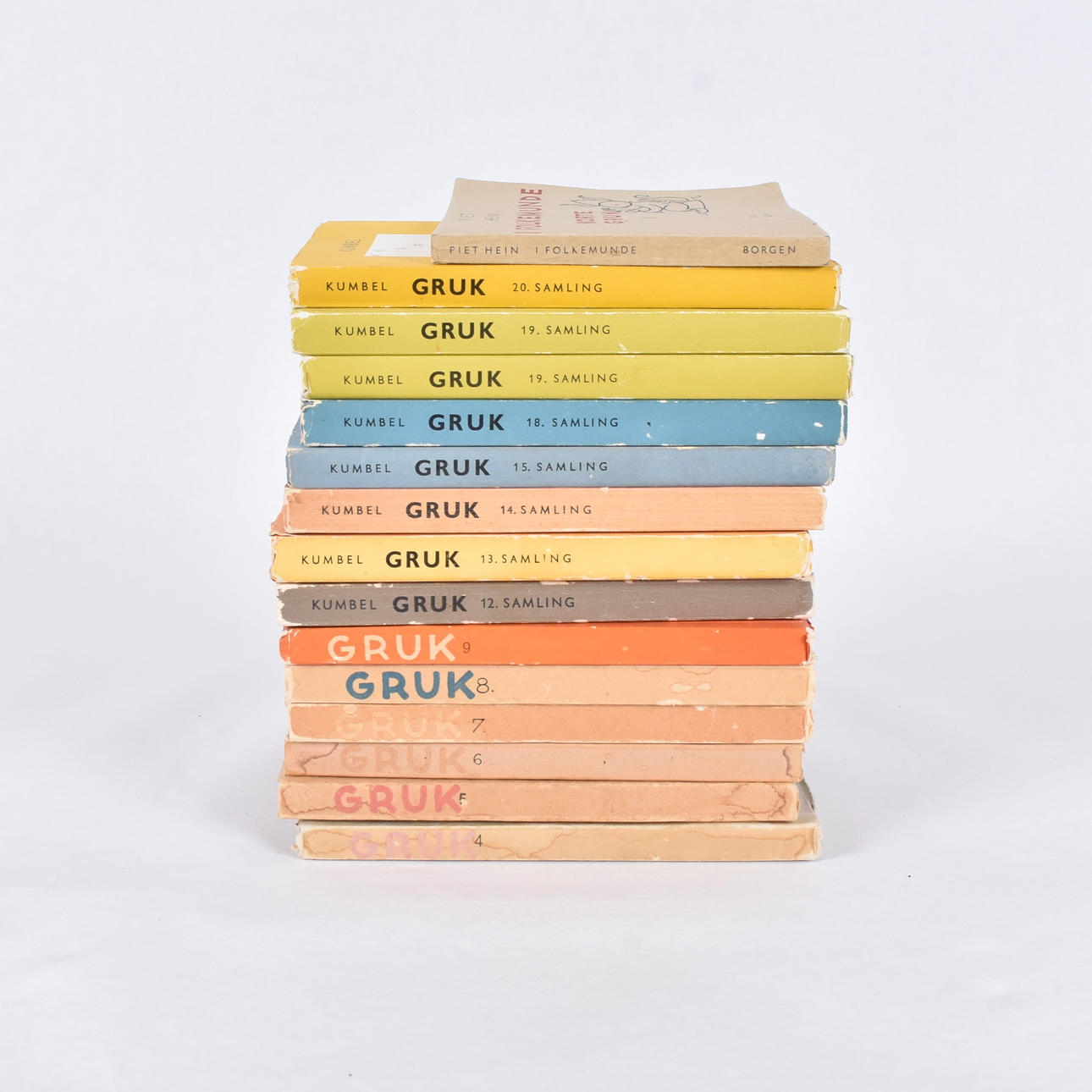 PIET HEIN. books, “Gruk”, 16 vintages.