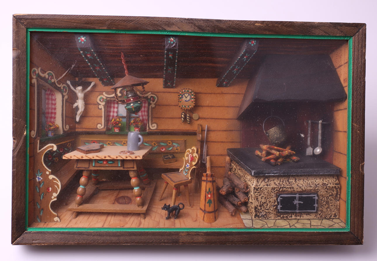 TITTSKÅP, träfodral, väggupphängning, 1900-tal, interiör allmogekök.